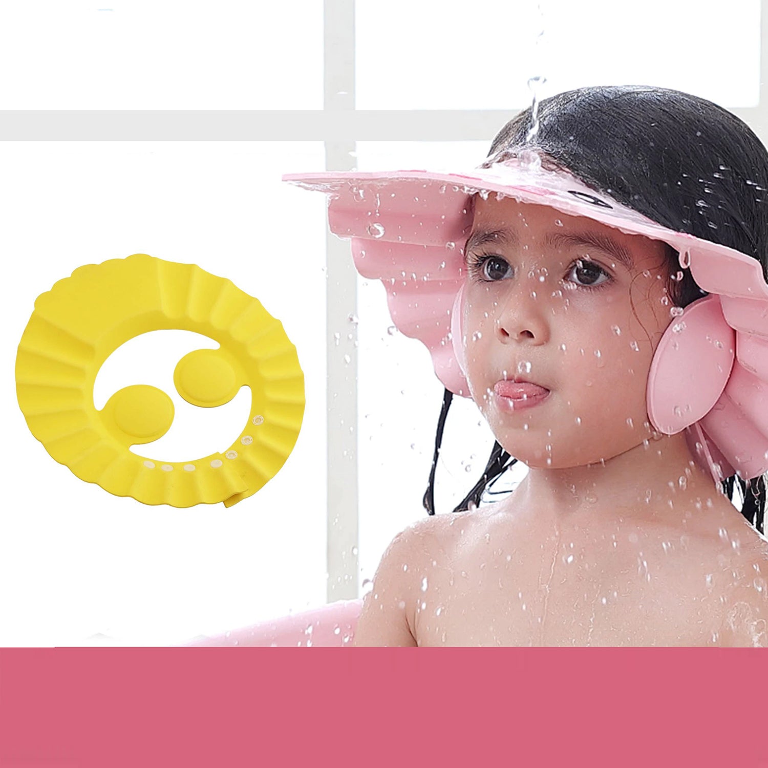 Adjustable Safe Soft Bathing Baby Shower Cap — MyOnlineStall